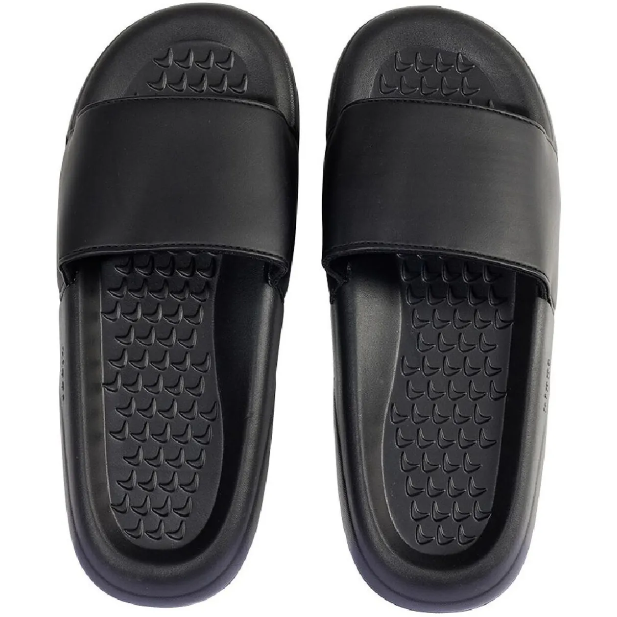 Sandales claquettes plastique noir uni T40/41