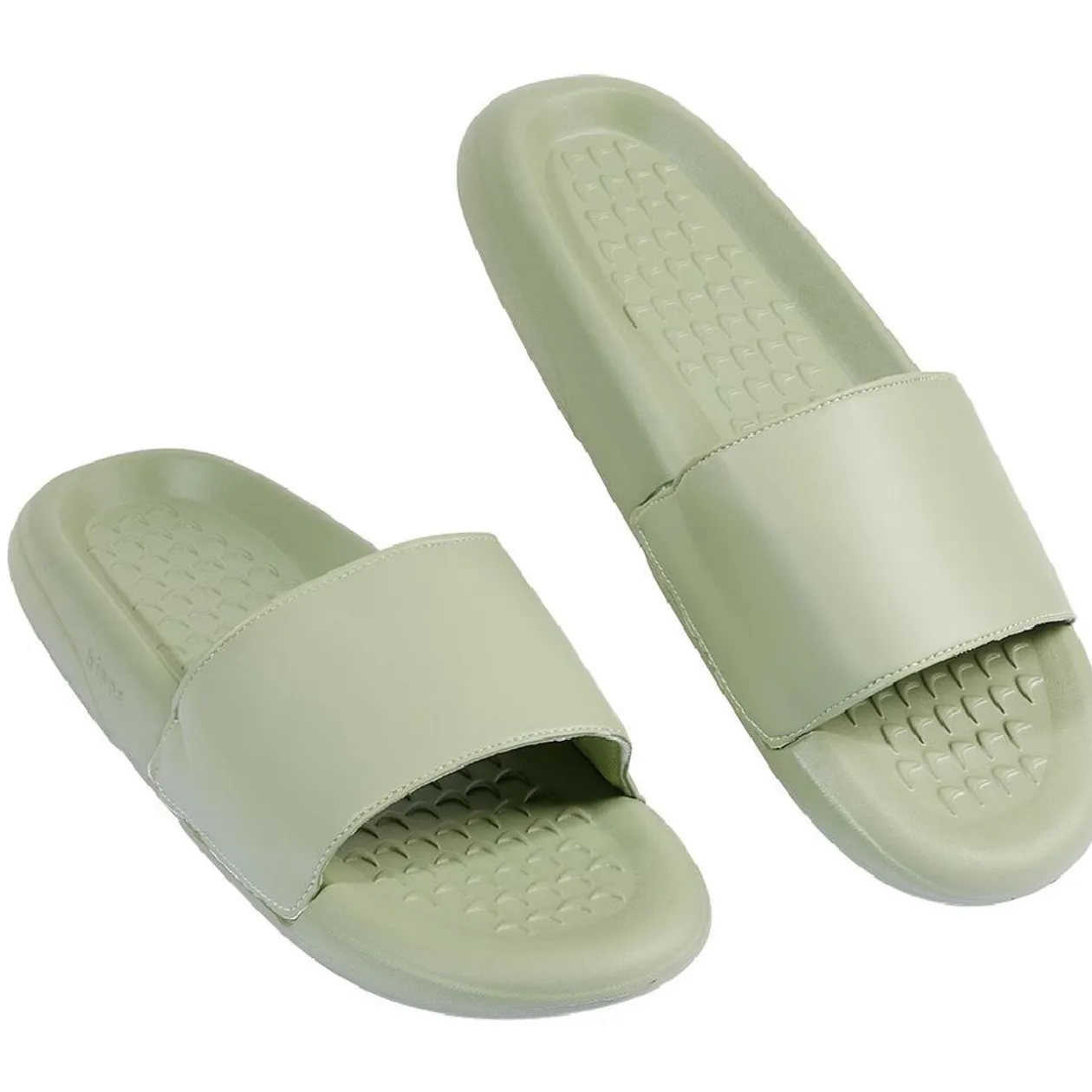 Sandales claquettes plastique vert uni T44/45