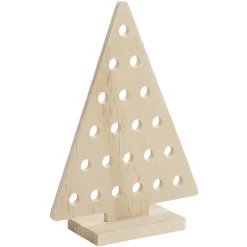 Sapin Noël en bois à décorer H.15 cm