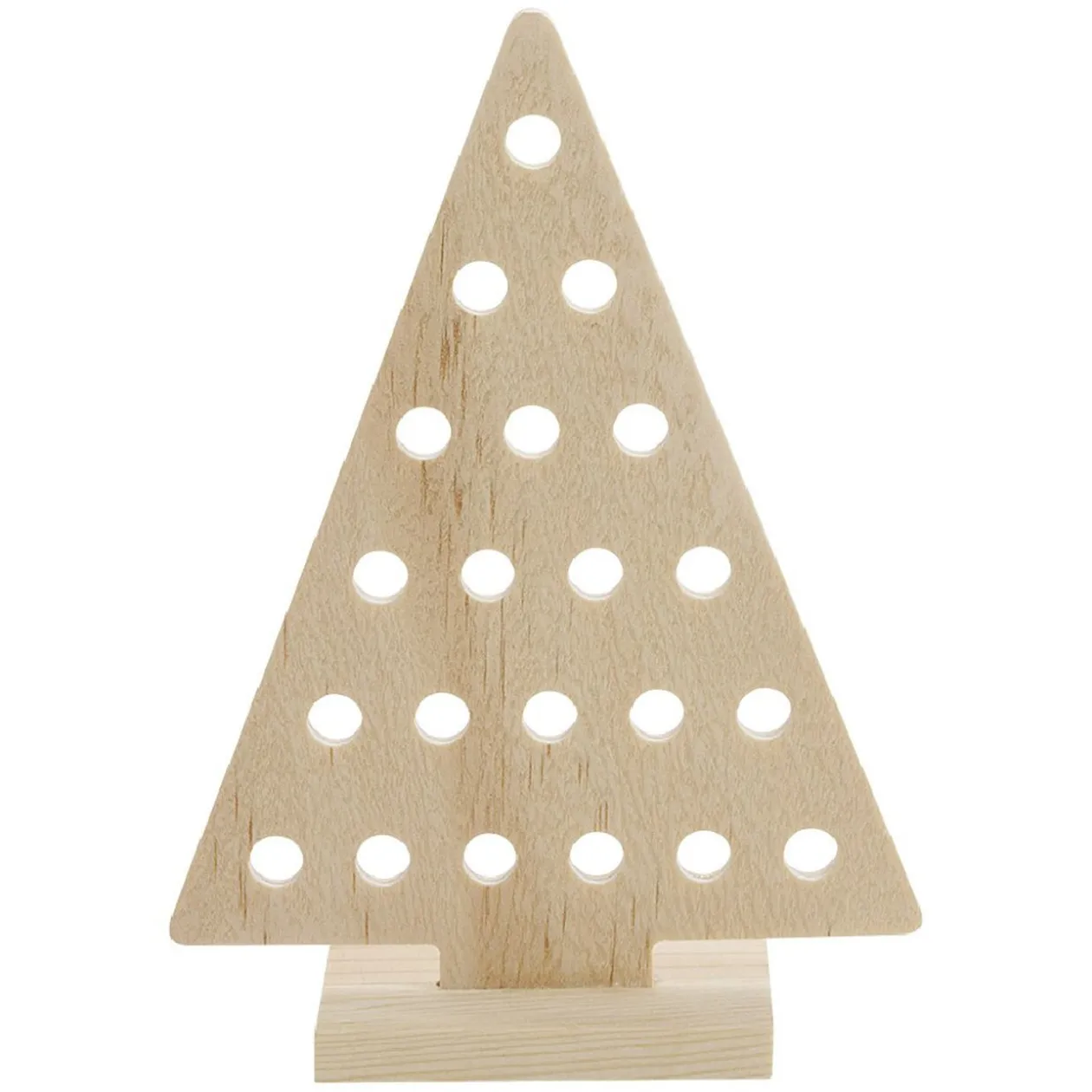 Sapin Noël en bois à décorer H.15 cm