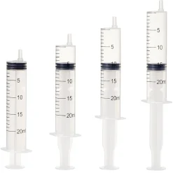 Seringue Halloween transparente graduée x4