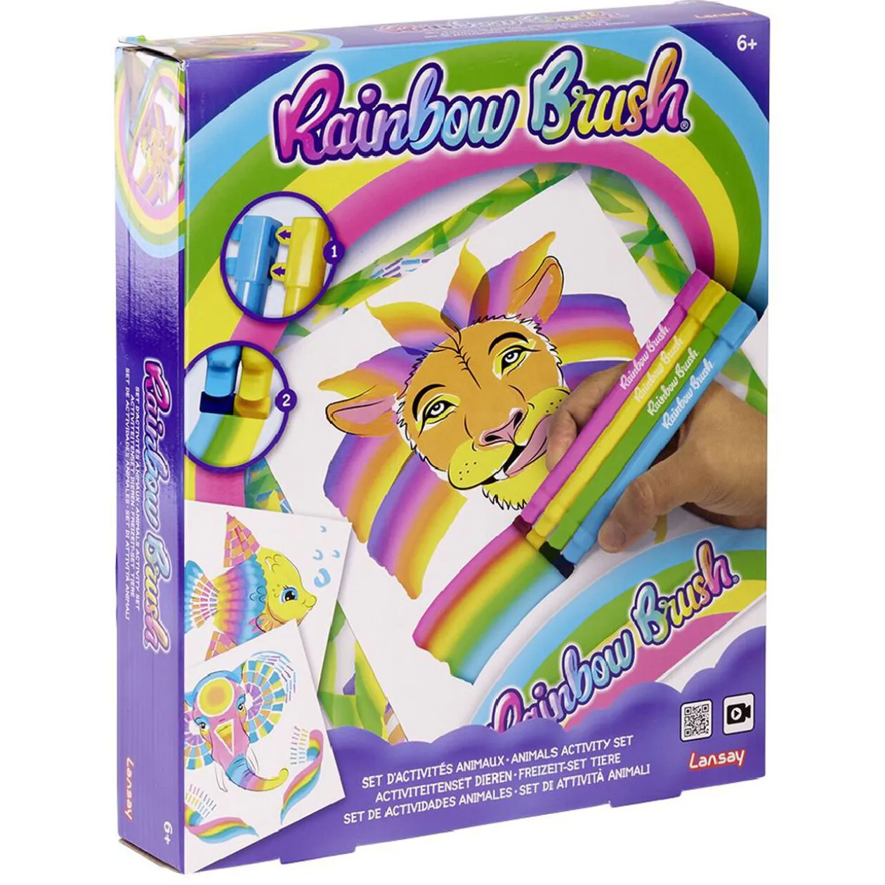 Set activité Rainbow Brush feutre à clipser x27 coloriage animaux
