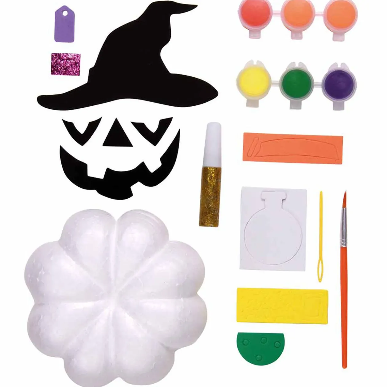 Set créatif citrouille à customiser décoration Halloween