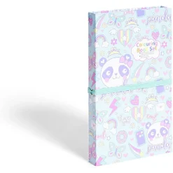 Set de 2 livres de coloriage avec 8 crayons de couleur