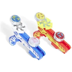 Set de 2 pistolets et 4 toupies avec arène