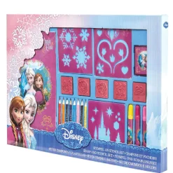 Set de tampons et pochoirs La Reine des neige