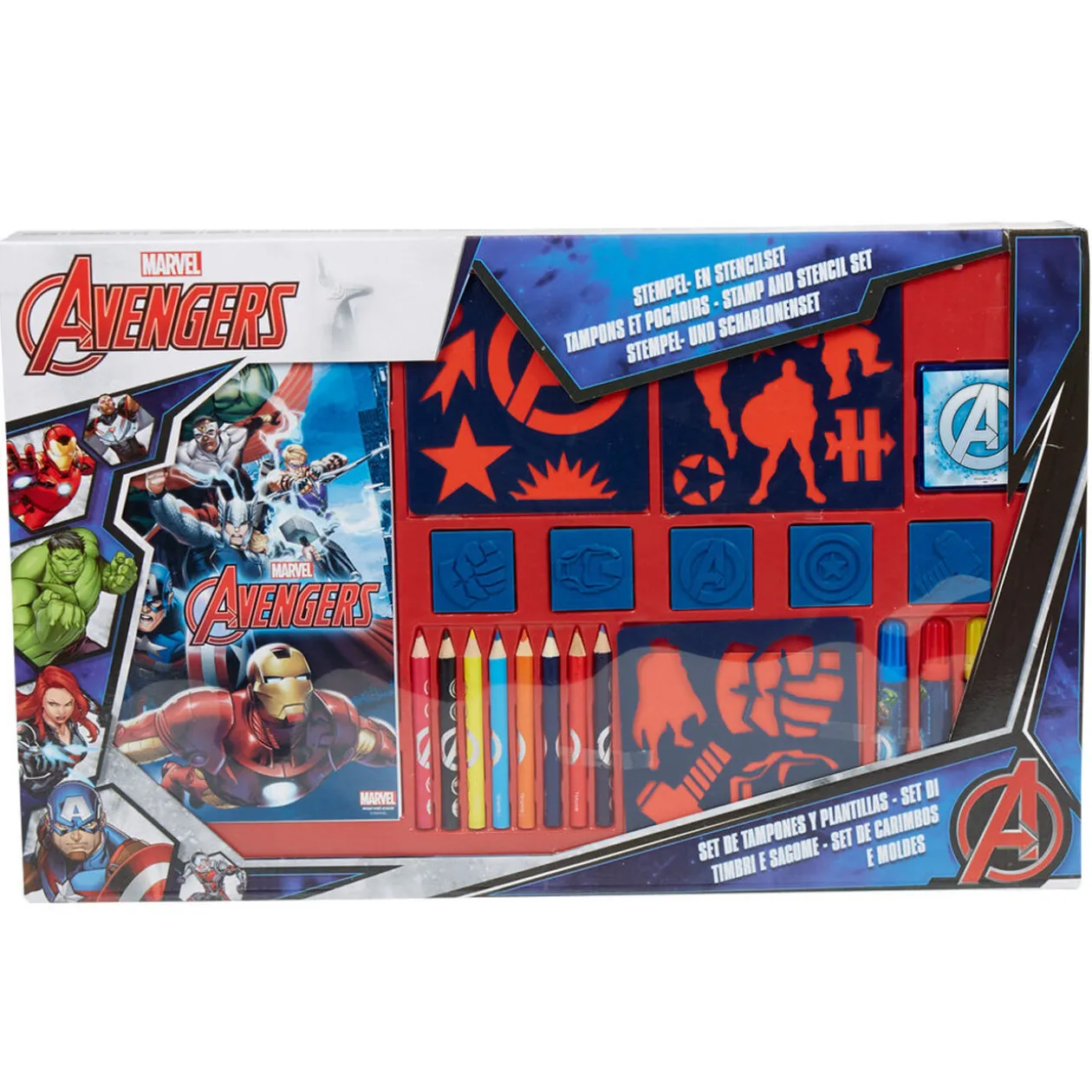 Set de tampons et pochoirs Avengers