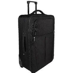 Set de voyage valises/sac/vanity 4 pièces noires