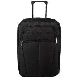 Set de voyage valises/sac/vanity 4 pièces noires