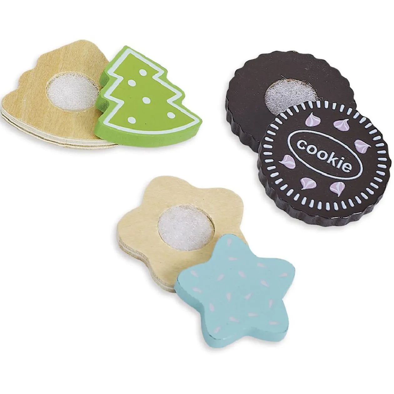 Set du petit pâtissier en bois - plateau de pâtisseries