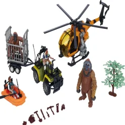 Set véhicule et figurine savane