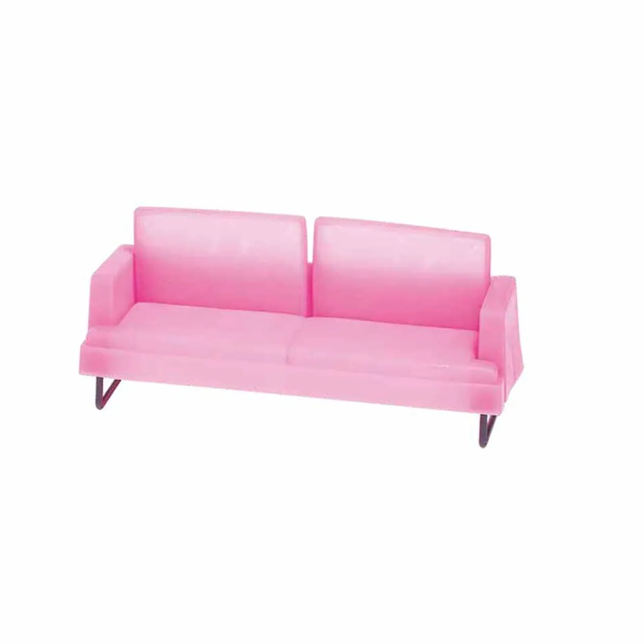 Sofa rose pour poupée