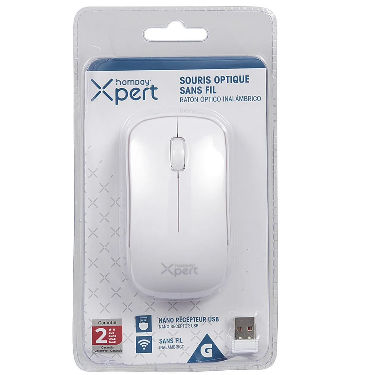 Souris optique sans fil Homday Xpert blanc