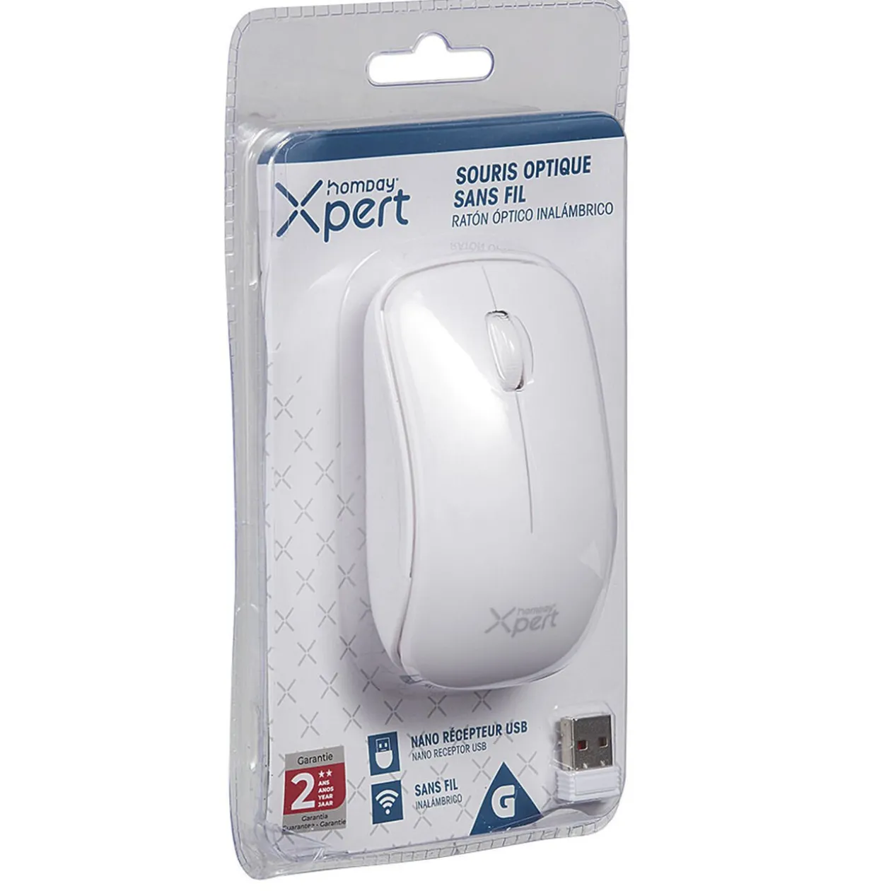 Souris optique sans fil Homday Xpert blanc