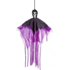 Squelette suspendu fluo Halloween H50cm