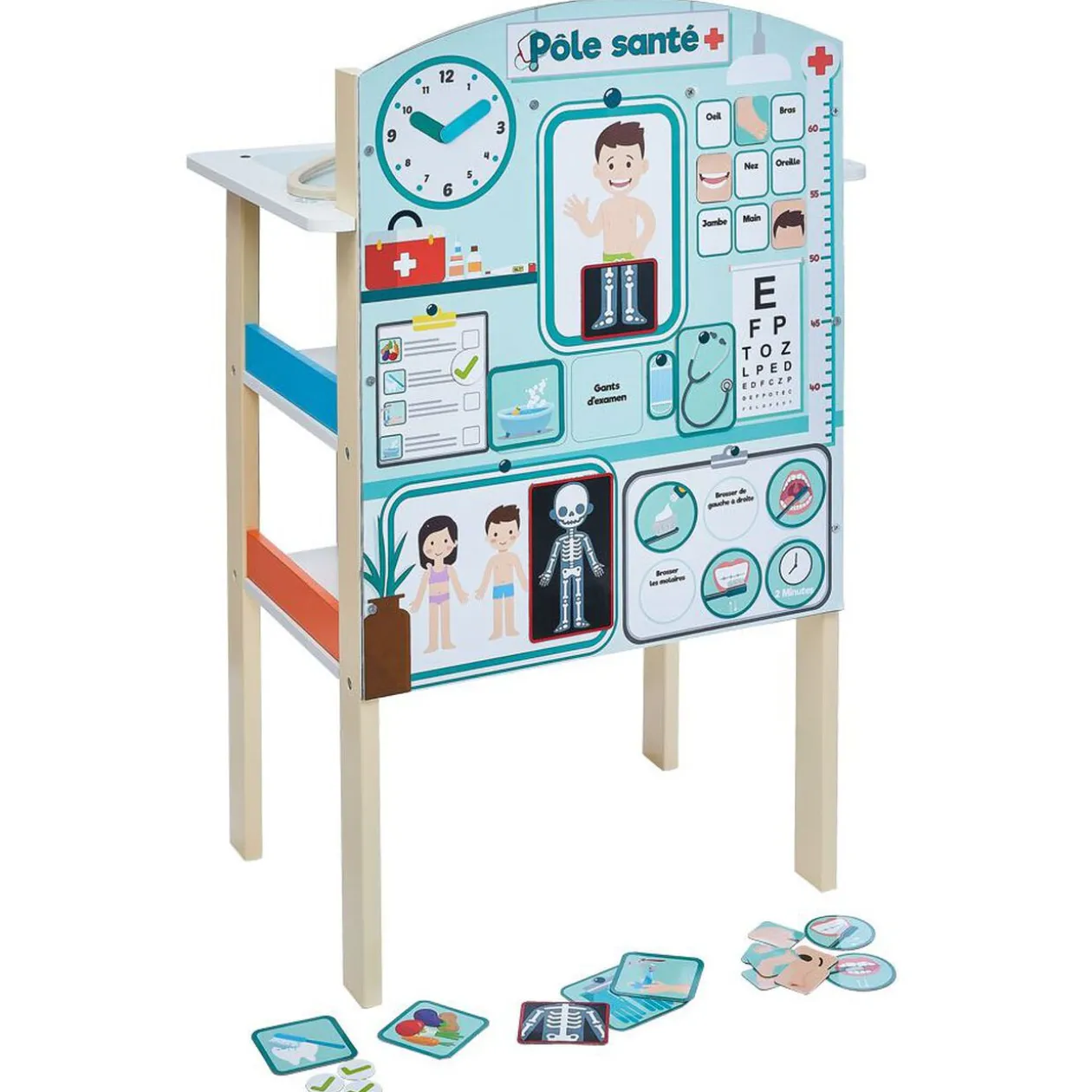 Stand vétérinaire 2-en-1 en bois certifié FSC®