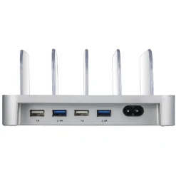 Station de charge USB Homday noir et gris