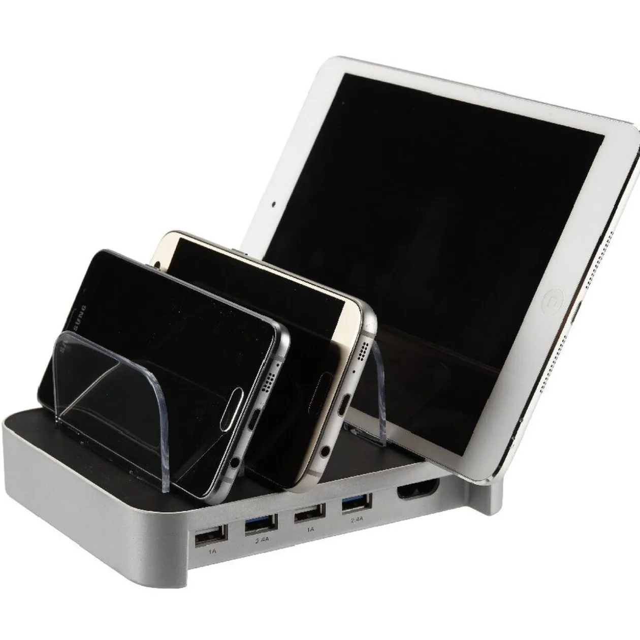Station de charge USB Homday noir et gris