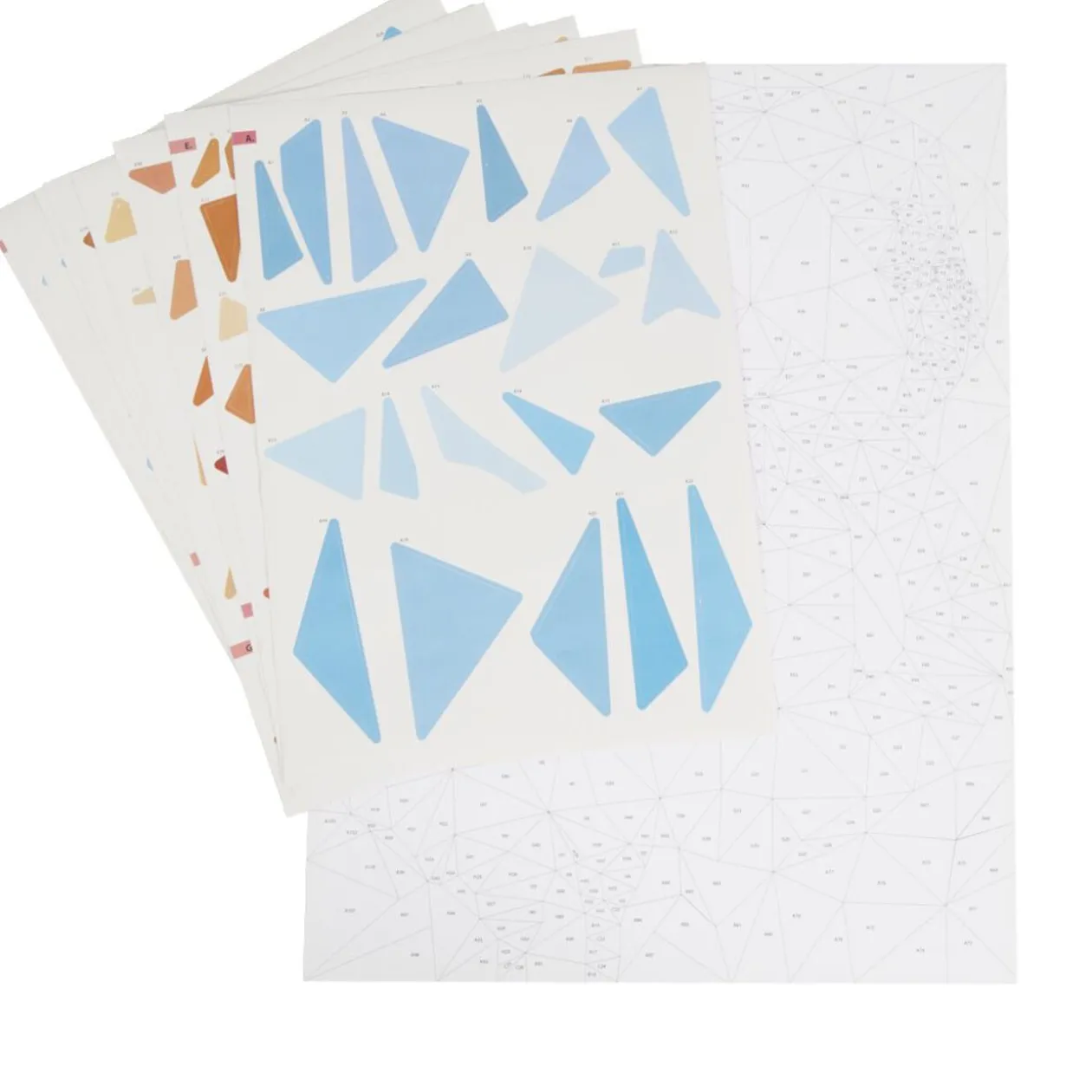 Sticker animaux à compléter avec numéros autocollants 31x31cm