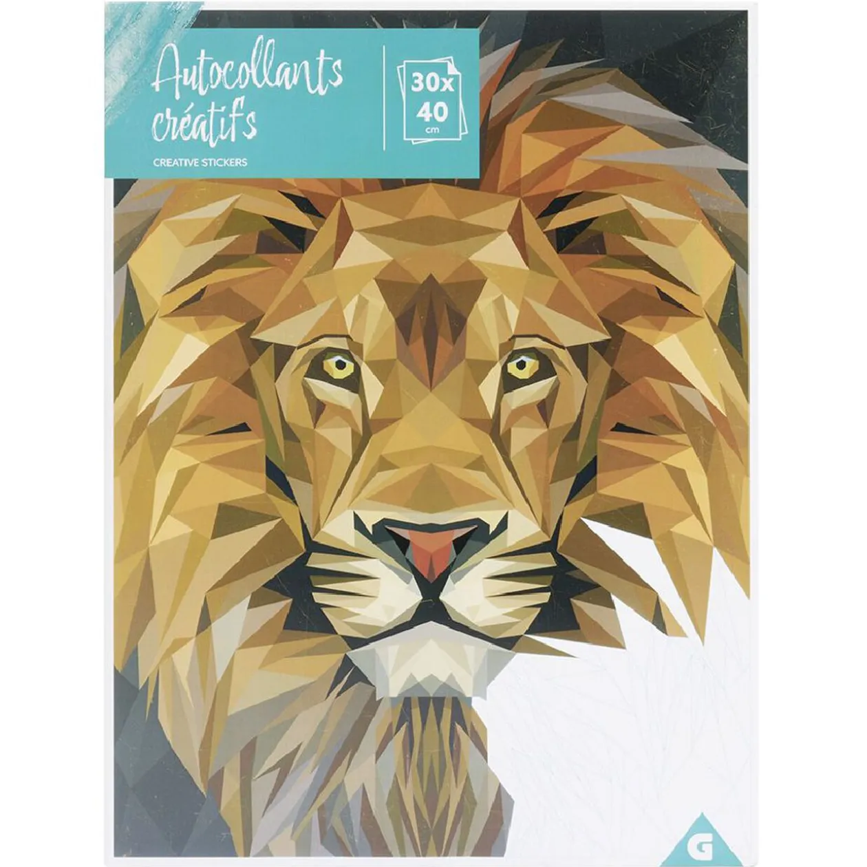 Sticker animaux à compléter avec numéros autocollants 31x31cm