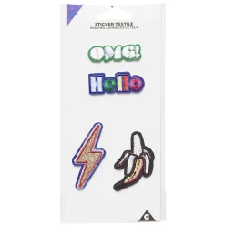 Sticker patch textile adhésif x4
