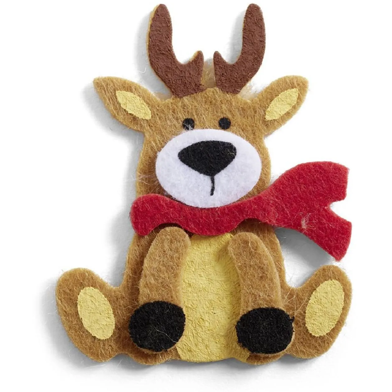 Sticker renne de Noël en feutrine x6