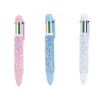 Stylo 6 couleurs à paillettes