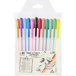 Stylo à encre parfumée x12