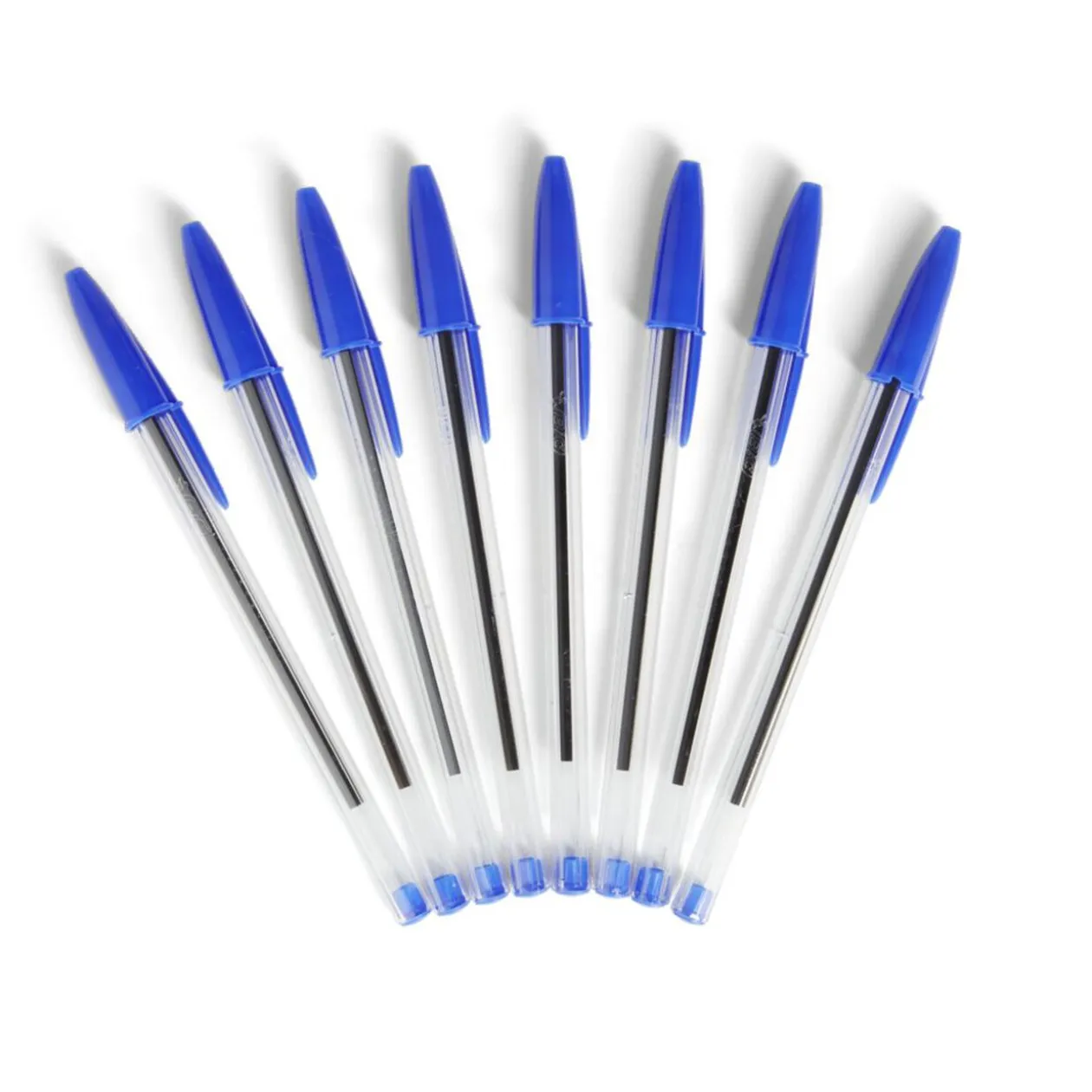 Stylo BIC bleu Cristal original x8
