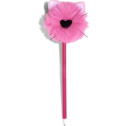 Stylo chat pompon - 3 coloris