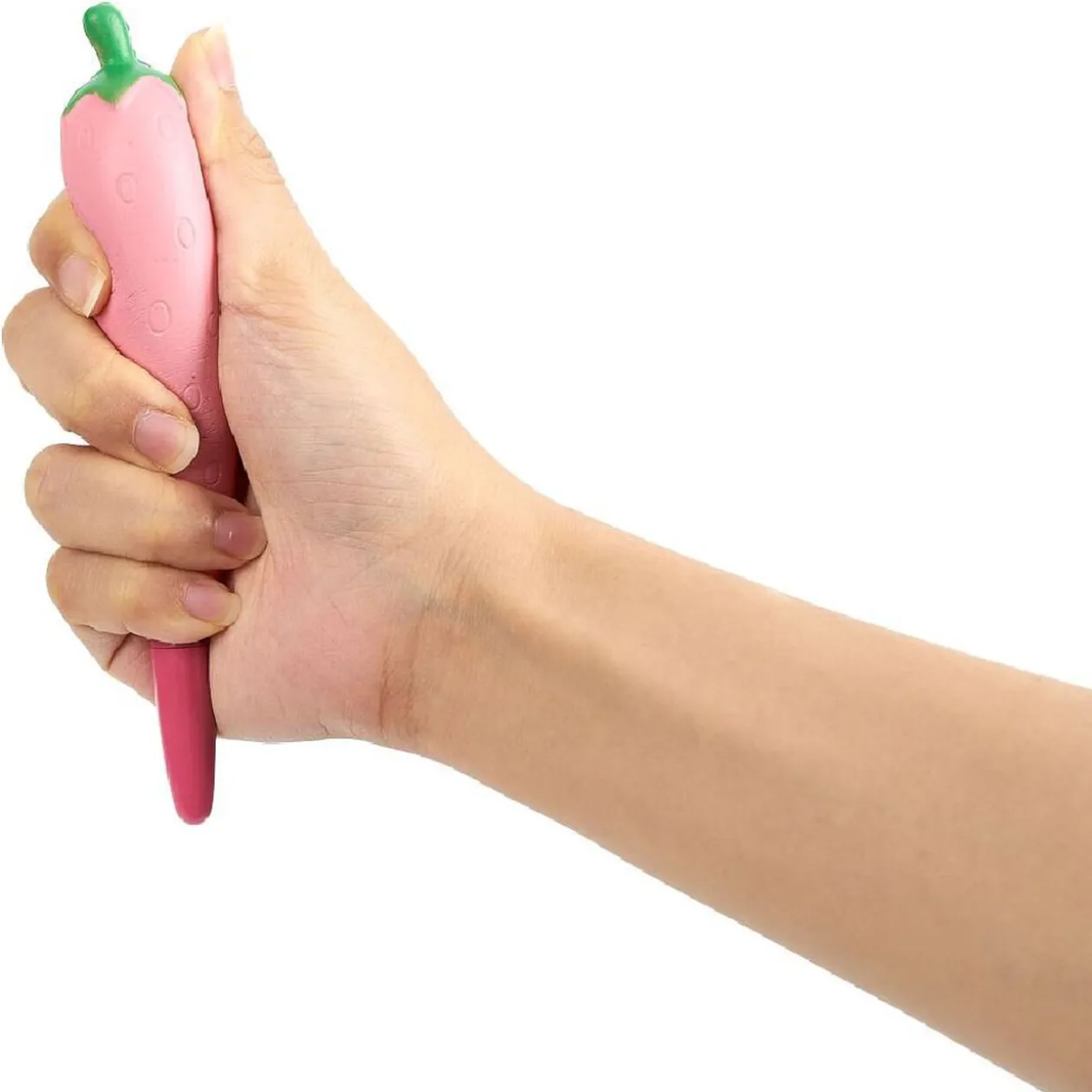 Stylo de décompression à rebond forme carotte ou aubergine