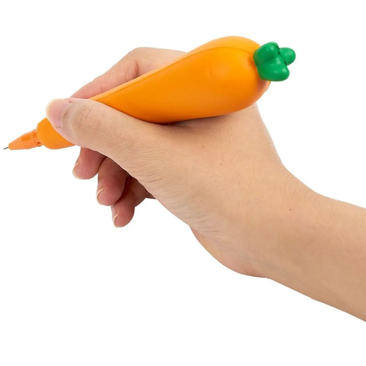Stylo de décompression à rebond forme carotte ou aubergine