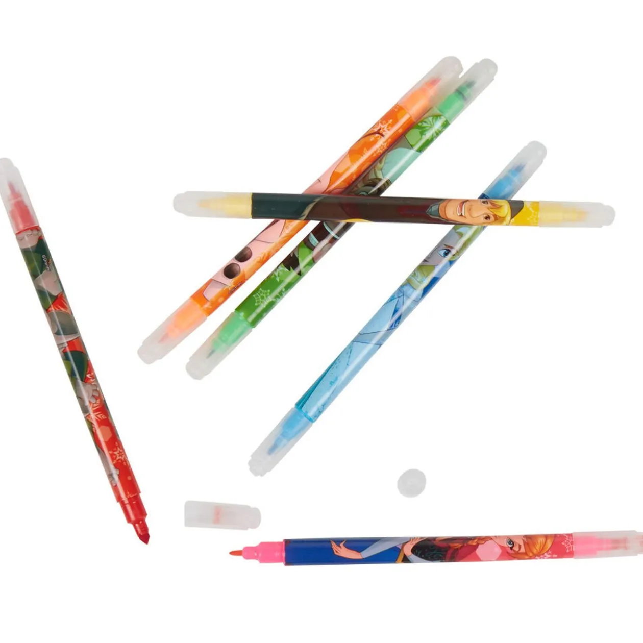 Stylo feutre double pointe Reine des neiges x6