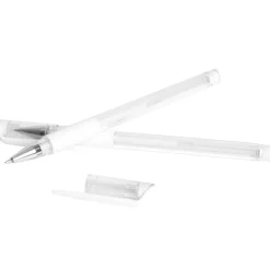 Stylo gel blanc x2