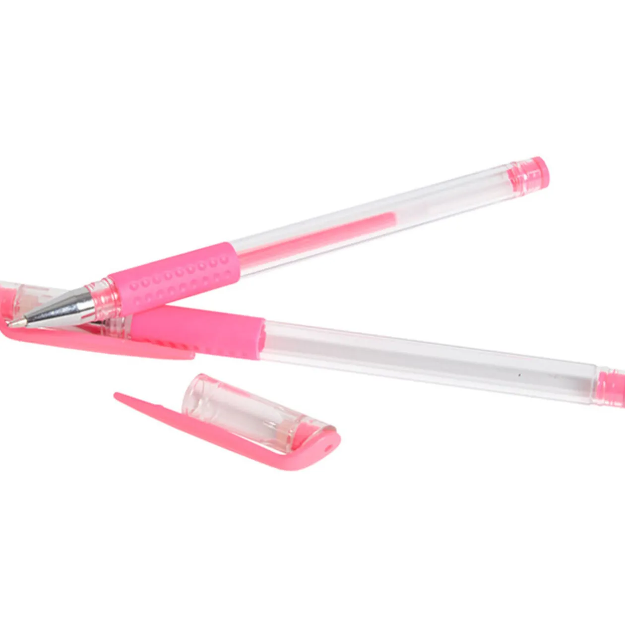 Stylo gel rose x2