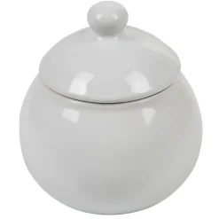 Sucrier rond blanc