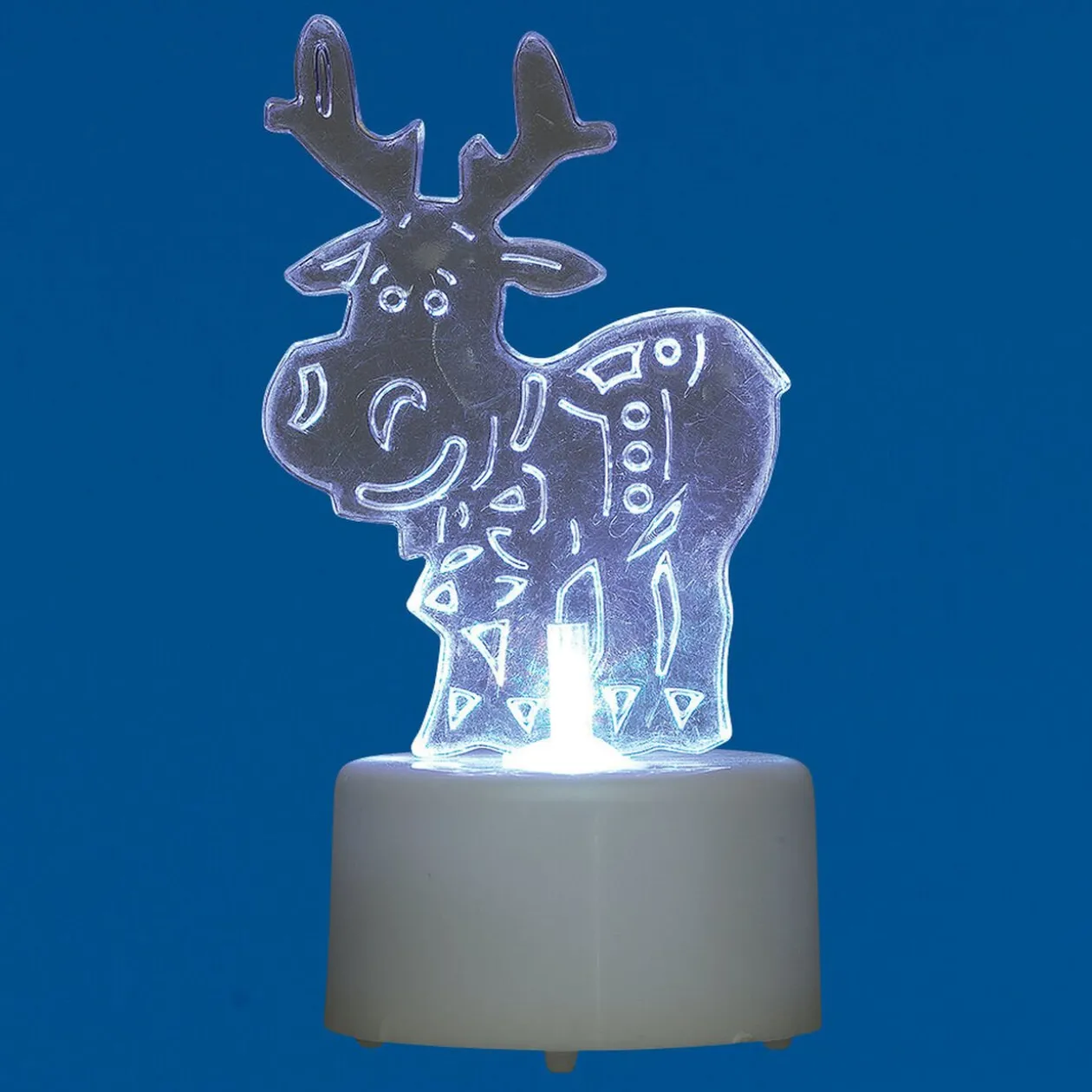 Sujet Noël lumineux à poser h.7,5 cm