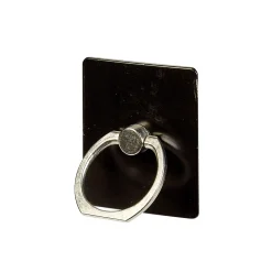 Support anneau bague pour téléphone plastique noir