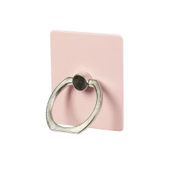 Support anneau bague pour téléphone en plastique rose ou blanc