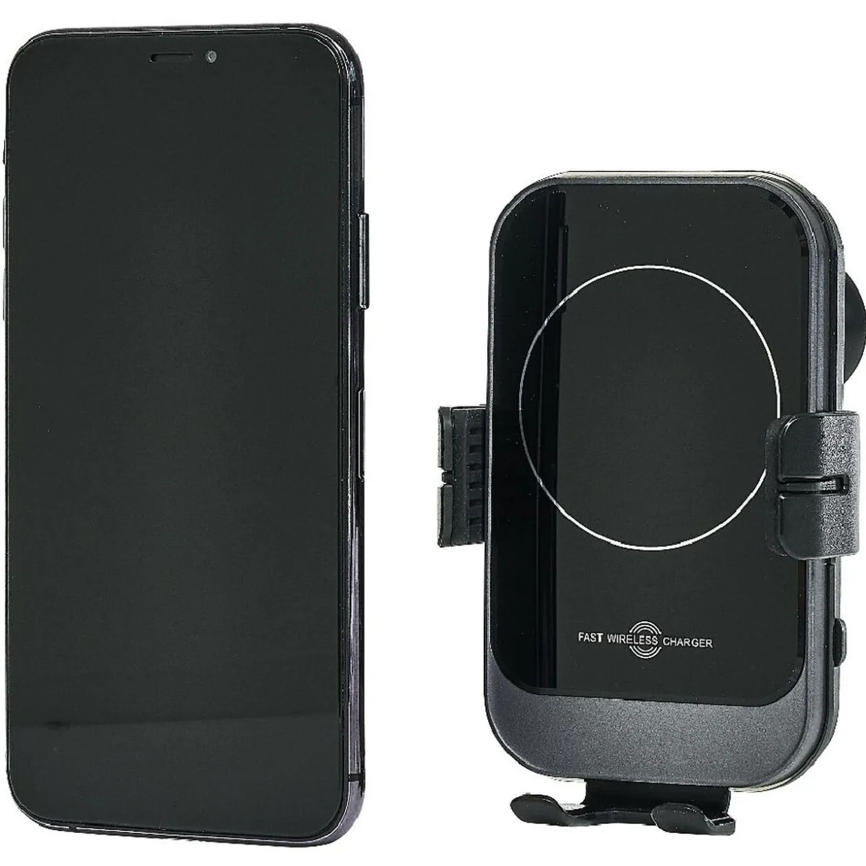 Support de téléphone et chargeur noir