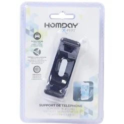 Support de téléphone pour voiture universel noir