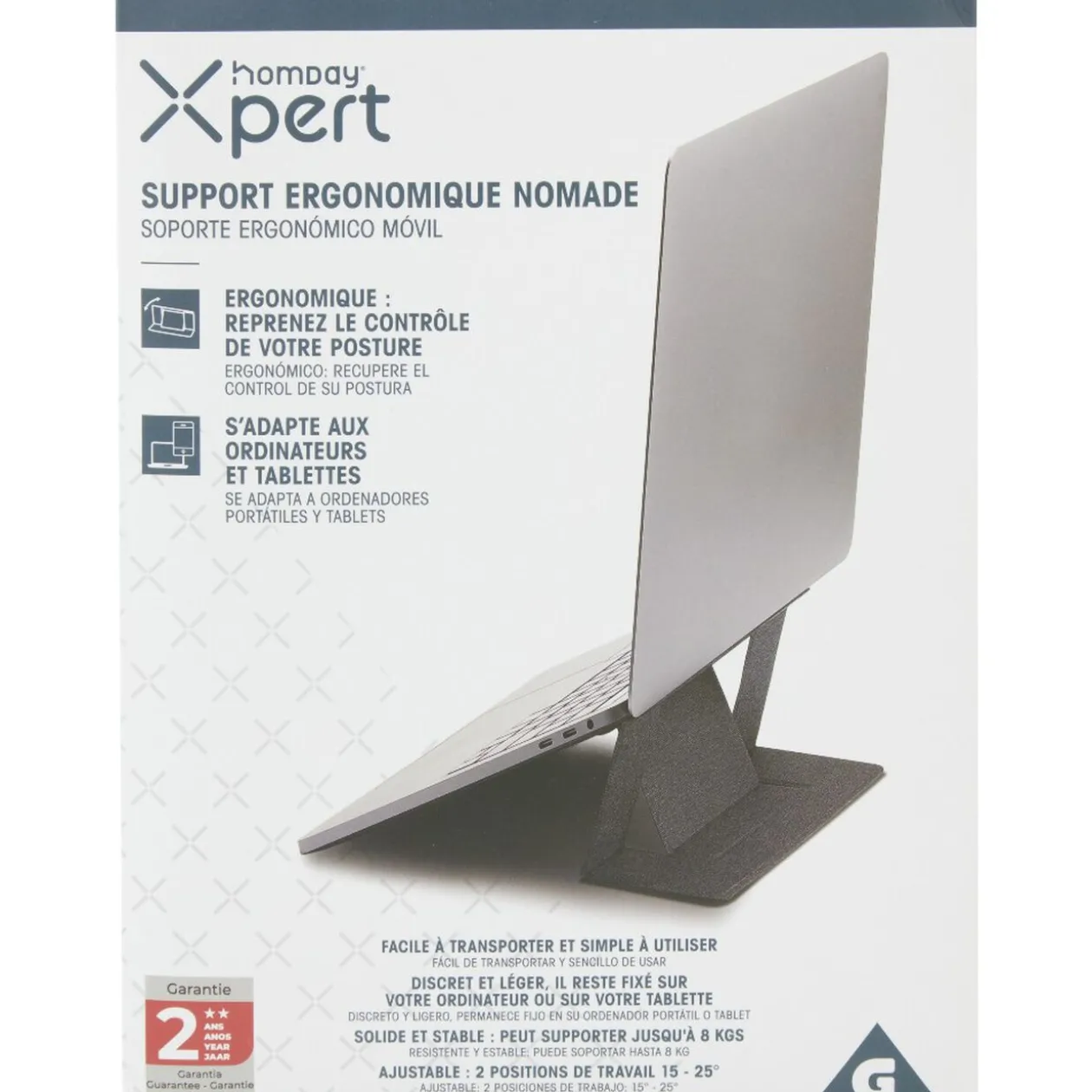 Support Homday X-Pert pour ordinateur portable et tablette noir