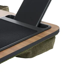 Support nomade pour ordinateur portable marron foncé L57xl30xH7,5cm