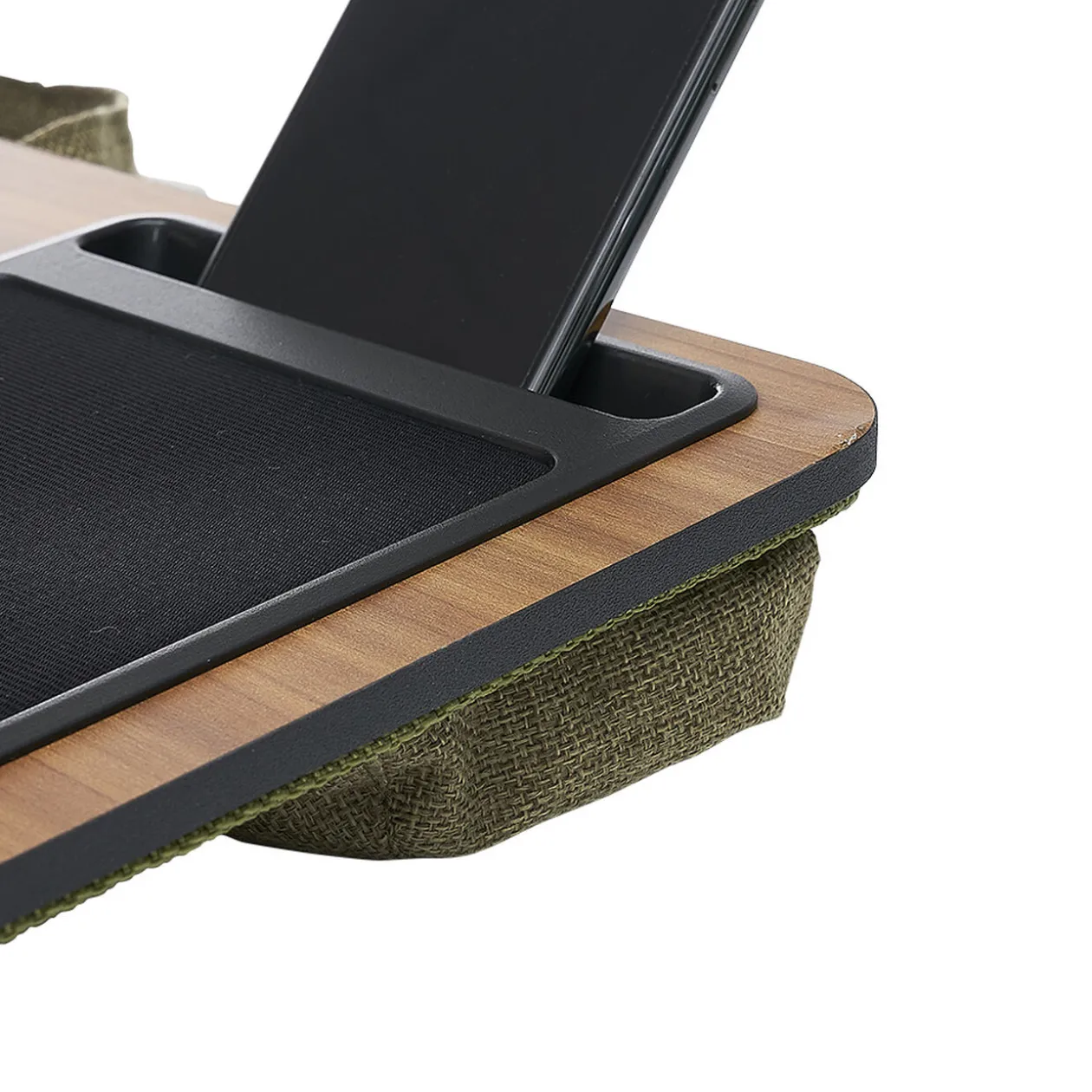 Support nomade pour ordinateur portable marron foncé L57xl30xH7,5cm