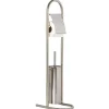 Support papier WC avec brosse gris