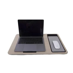 Support pour tablette ordinateur beige