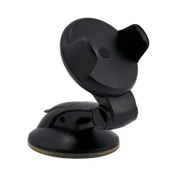 Support téléphone à ventouse articulé noir