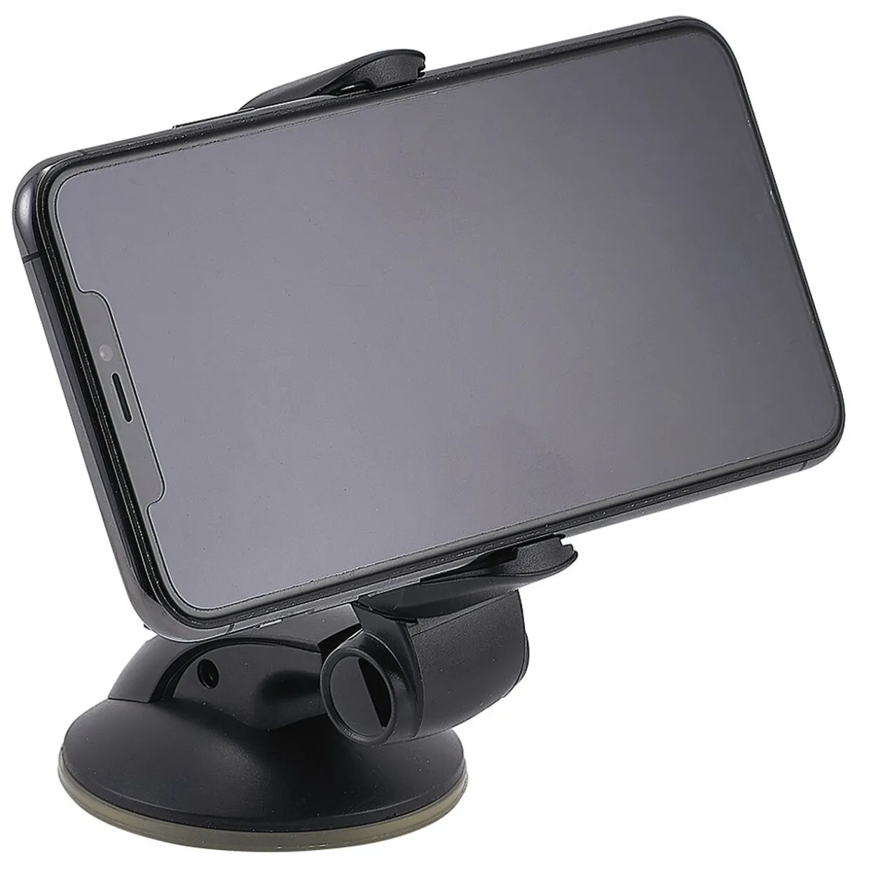 Support téléphone à ventouse articulé noir