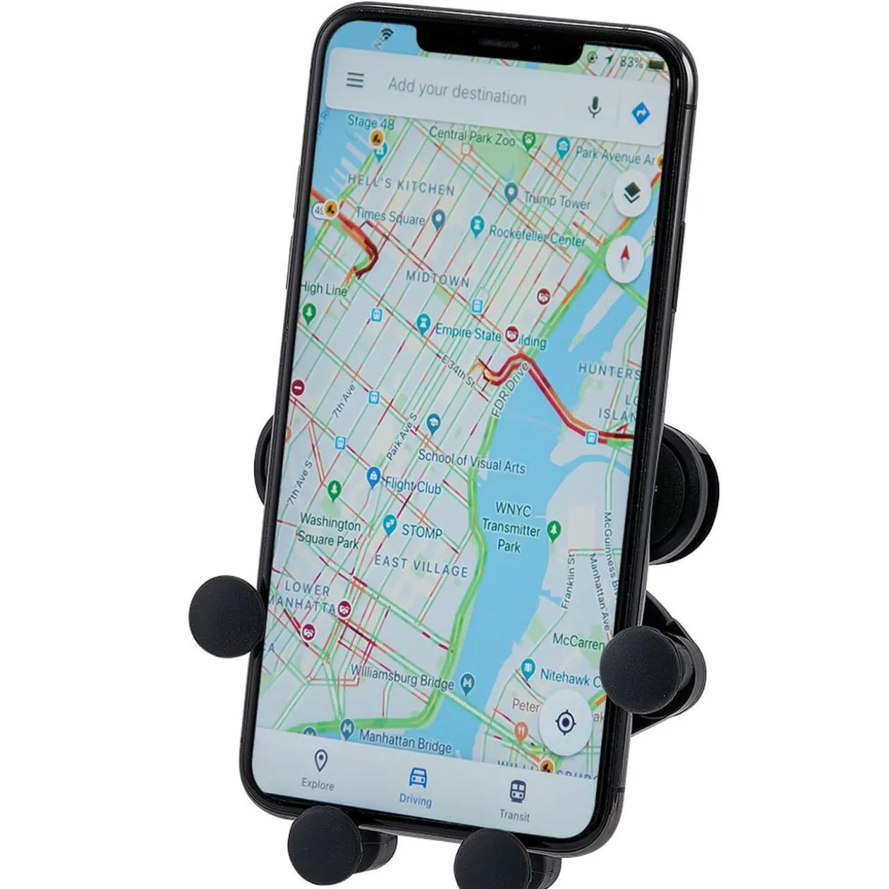 Support téléphone boules en silicone pour voiture