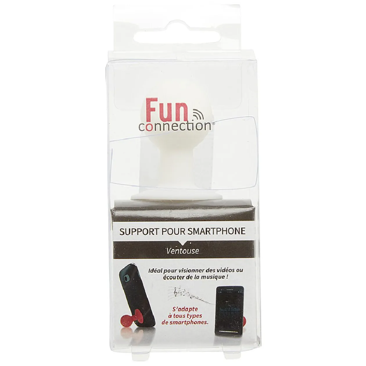 Support téléphone portable boule à ventouse